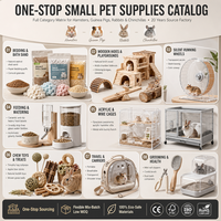 Mangeoire à foin en bois pour animaux de compagnie - Design minimaliste durable et écologique pour petits animaux - Facile à utiliser en intérieur/extérieur - Pour la maison