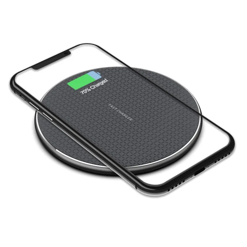 10W 15W Slim Qi Induction Wireless Fast Charging Mat Non-slip Wireless Charge Pad for Smartphones