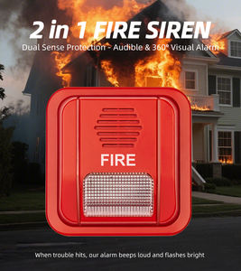 Nuevo diseño DC24V sirena convencional estroboscópica 3 alarmas Sistema de incendio y robo con sirena DC24V alarma de incendio sirena estroboscópica - Product Image 2