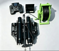HD 360 BARU ° Kamera Drone ROV Bawah Air dengan Penglihatan Malam yang Dapat Diputar, Tahan Air IP68, Robot Ikan untuk Memancing dengan Tombak, Video Memancing Bawah Air