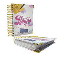 Échantillon gratuit Personnaliser Lifestyle Daily Business Planner A5 Budget Economiser de l'argent Journal Journal de bord Journal imprimé sur demande 2026