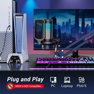 Tonor Tc310 + Mới Đến Micros Microfone Mikrofon Microfono Chuyên Nghiệp Chơi Game Mic RGB Microphone Với Boom Cánh Tay Đứng - Product Image 6