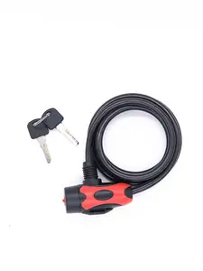 Universele Anti-Diefstal Fiets Lock Rvs Kabel Spoel Voor Kasteel Motorcycle Cycle Mtb Veiligheidsslot Met 2 Sleutel