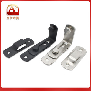 Stainless Steel <b>Door</b> Latch Mini 90 Degree Right Angle <b>Lock</b> For <b>Barn</b> Pet Cage Keyless Durable Furniture <b>Lock</b> - Product Image 5