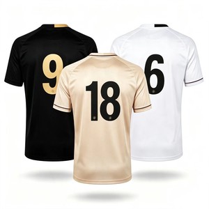 Vente en gros de maillots de football thaïlandais de haute qualité 26-27, personnalisés pour les hommes, les fans de football, les joueurs, uniformes de taille plus, maillots de sport OEM - Product Image 1