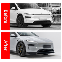 Kit Carrosserie Complet Yofer pour Tesla Model Y Juniper 2025 2026 – Lame de Pare-chocs Avant, Diffuseur Arrière, Jupes Latérales, Spoiler, Ensembles Complet en PP Chromé