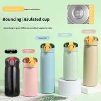 Mug de voyage à double paroi avec logo personnalisé, en acier inoxydable 304, tasse à café avec cordon, 320 ml/460 ml, design moderne et esthétique, paille pour l'extérieur