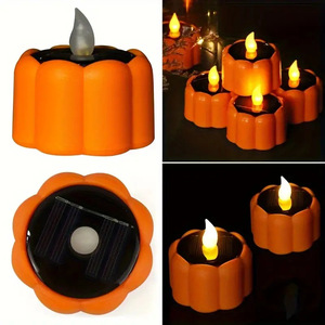 Lámpara de Calabaza Solar, Luz Decorativa de Halloween, Linterna para Fiestas al Aire Libre, 6-12 Horas de Iluminación Continua, Interruptor Manual - Product Image 5