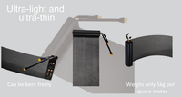 Solution unique d'usine : film LED souple transparent P6.25 P4 P10, adhésif, film intelligent, écran LED, mur en verre, magasin de détail