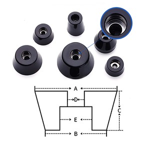 Pieds en caoutchouc de silicone de meubles de pare-chocs résistants <span class=keywords><strong>à</strong></span> la chaleur antidérapants personnalisés pour des pieds de <span class=keywords><strong>chaise</strong></span> en métal extérieurs - Product Image 6