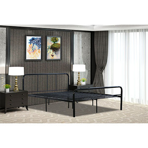 2026 ENTRADA Modern Design Single & Double Metal <b>Bed</b> Curved Headboard <b>Low</b> Price Steel <b>Frame</b> Evergreen Mail Order Bedroom Furnitu - Product Image 4