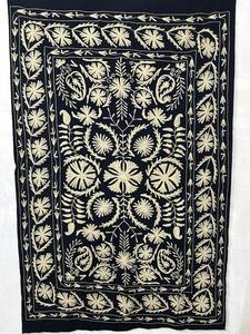 Couvre-lit en coton brodé Suzani, couverture décorative, tapis mural Ouzbek Suzani, décoration bohème pour la maison, assortiment en gros B2B - Product Image 5