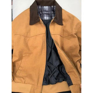 Blouson de baseball décontracté court et ample pour <span class=keywords><strong>homme</strong></span>, style rétro américain, tendance, collection automne-<span class=keywords><strong>hiver</strong></span> 2025 - Product Image 2
