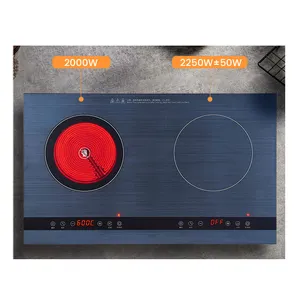 85-280V High Quality 2500W Induction Cookers Touch Control Electric Cooker Induction Cooker 2 Burner