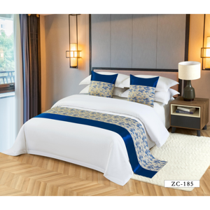 Fundas <span class=keywords><strong>de</strong></span> Cojín y Caminos <span class=keywords><strong>de</strong></span> <span class=keywords><strong>Cama</strong></span> <span class=keywords><strong>de</strong></span> Algodón Estilo Brocado con Patrón Geométrico Moderno y Minimalista para Hoteles, Restaurantes y Habitaciones - Venta al por Mayor - Product Image 5