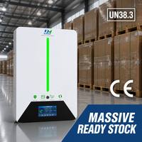 Système de stockage d'énergie domestique mural rechargeable LiFePO4 haute capacité 25,6 V 5 kWh, vente en gros directe d'usine