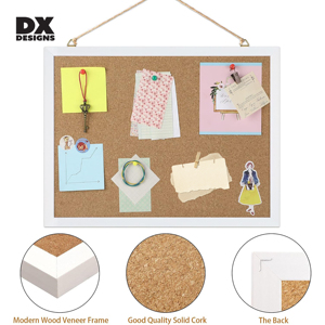 Tablero <span class=keywords><strong>de</strong></span> <span class=keywords><strong>Corcho</strong></span> con Marco <span class=keywords><strong>de</strong></span> Madera <span class=keywords><strong>de</strong></span> 30x40cm <span class=keywords><strong>de</strong></span> DX Designs, Tablero <span class=keywords><strong>de</strong></span> Anuncios Natural al por Mayor para Decoración <span class=keywords><strong>de</strong></span> Oficina, Hogar y Escuela - Product Image 2