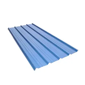 Ihracat için 23 Gauge Metal çatı yüksek çinko kaplama PPGI renk kaplı mavi çatı levhaları