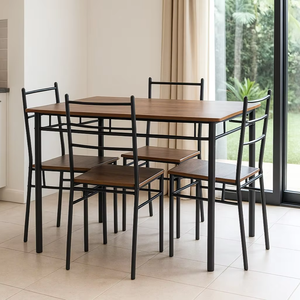 Directamente de fábrica de alta calidad Mdf 4 plazas muebles de habitación de madera restaurante cocina juego de mesa de comedor - Product Image 3