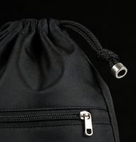 Sac à cordon en polyester uni promotionnel avec logo personnalisé, sac de transport en nylon, sac cadeau, sac de sport, sac à dos