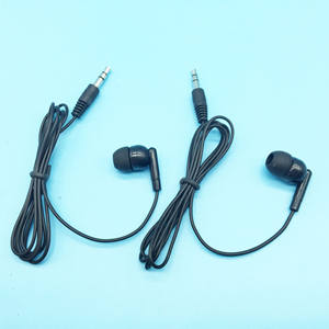 Auriculares mono desechables más baratos al por mayor para autobús tren avión regalo Museo concierto escuela para aerolínea - Product Image 3