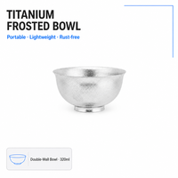 Dubbellaagse pure titanium hittebestendige kom, onbreekbaar, voor babyvoeding, restaurant, servies, thuis en keuken, dagelijks gebruik.