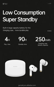 หูฟังไร้สายทรูไวร์เลส หูฟังมินิ หูฟังแบบใส่ในหู หูฟังสเตอริโอบลูทูธ หูฟังบลูทูธ TWS หูฟังไร้สายสำหรับเล่นกีฬา - Product Image 5