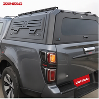 Capot rigide en alliage d'aluminium pour pick-up avec panneaux latéraux MOLLE et porte arrière solide pour RAM 2500