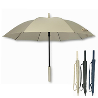 YS-1043 Parapluie Droit Semi-Automatique de Haute Qualité pour Adultes, Ouverture Automatique, Coupe-Vent, Design Classique, Impression Personnalisée