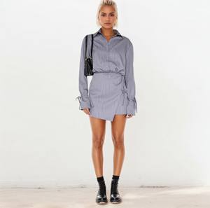 Robes de travail de bureau élégantes pour femmes décontracté à manches longues Mini robe de bal <span class=keywords><strong>jupon</strong></span> conception de taille serrée pour les sorties événements formels - Product Image 1