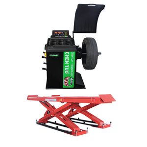 Cric hydraulique à ciseaux portable à double cylindre CHENTUO CT608, capacité de 4000 kg, hauteur de levage de 1750 mm, garantie de 12 mois - Product Image 1