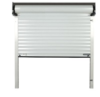 Volet roulant métallique automatique de sécurité en aluminium, verre, acier inoxydable, alliage d'aluminium, étanche, vente en gros, Chine