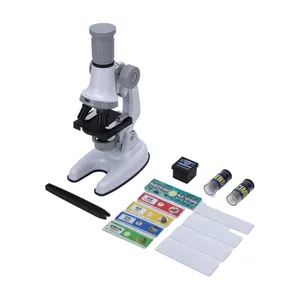 Brinquedo portátil da ciência microscópio infantil em 1 caixa Educação brinquedos microscópio para crianças
