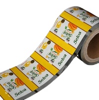 Sac en papier d'aluminium imprimé personnalisé pour sac d'emballage de collation en rouleau Stock en rouleau emballage flexible film en rouleau imprimé