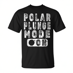 T-shirt Polar Plunge Mode On nera unisex per adulti taglia media - Product Image 2
