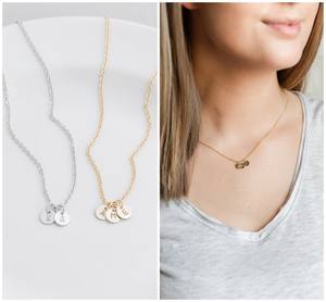 Collar con inicial de Corazón Dorado, collar de mamá para mujer con iniciales para niños, collar con múltiples letras, regalo personalizado para ella - Product Image 5