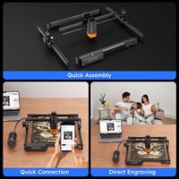 Graveur laser ATOMSTACK 20W A20 PRO V2, machine de découpe laser haute précision pour cadeaux personnalisés, cartes de visite, bois