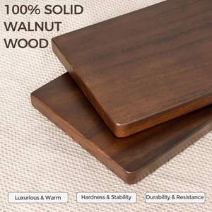 أرفف عائمة من خشب الجوز أرفف جدارية عميقة للديكور المنزلي ، عائمة مثبتة على الحائط لغرفة المعيشة وغرفة النوم والمطبخ - Product Image 5