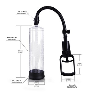 Pompe à vide pour agrandissement du pénis en silicone de qualité supérieure, jouets pour adultes, produits sexuels, délai d'éjaculation - Product Image 3
