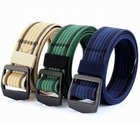 38mm Noir PP Tissé Style Décontracté Extérieur Nylon Tactique Armure Simple Web Ceinture Extérieure pour Hommes