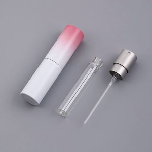 Recyclable Refillable 8ML 10ML Portable Travel Aluminum Glass Inner Perfume Atomizer <b>Mist</b> Spray <b>Bottles</b> for Personal Care - Product Image 2