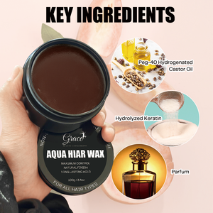 Gel Fijador para el Cabello con Aroma a Melocotón de 100 g, Marca Privada al por Mayor, Fijación Fuerte, Pomada Antiencrespamiento, Bálsamo para Peinar, Cera para el Cabello - Product Image 4