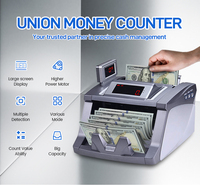 UNION C01 Compteur d'argent portable aud avec compteur de billets de banque sous vide Compteur de billets de banque pour billets multiples