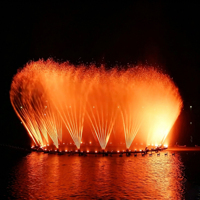 Fontaine musicale aquatique de luxe avec design professionnel personnalisé et durable, grande et petite fontaine flottante pour aménagement paysager lacustre