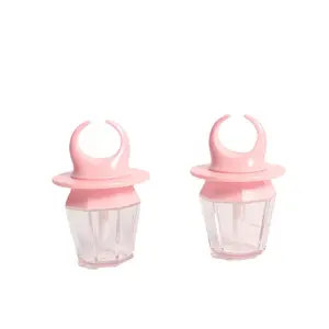 제조 업체 제공 새로운 귀여운 핑크 패션 링 립글로스 튜브 대용량 8ml 립 글레이즈 빈 튜브