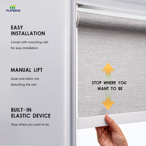 Persianas Enrollables Motorizadas Inalámbricas con Tela de Bloqueo Solar 100% Opaca, Fáciles de Instalar y Económicas, para Sala de Estar - Product Image 2