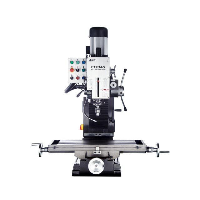 CTZD45 Vertical CNC Drilling Milling Machine Gear Head 220V Home Use Featuring Core Components Motor Engine Bearing Gearbox