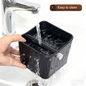 Boîte à café expresso antichoc avec tige en silicone pour réduire le bruit, bac à déchets pour la maison et les cafés - Product Image 3