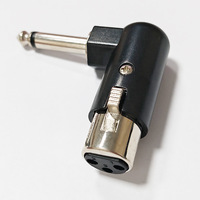 Prix d'usine pour les nouveaux produits : Adaptateur de prise nickelé noir, connecteur adaptateur audio XLR mâle vers XLR femelle