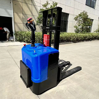 Chariot élévateur électrique Worui pour marché de gros, 1,5 tonne, batterie plomb-acide 48V, usage intérieur, pneus polyuréthane, fourches 1200mm